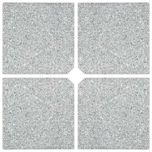 Päevavarju raskusplaadid, hall graniit, 4 tk, 47 x 47 x 4,5 cm, 100 kg – 3