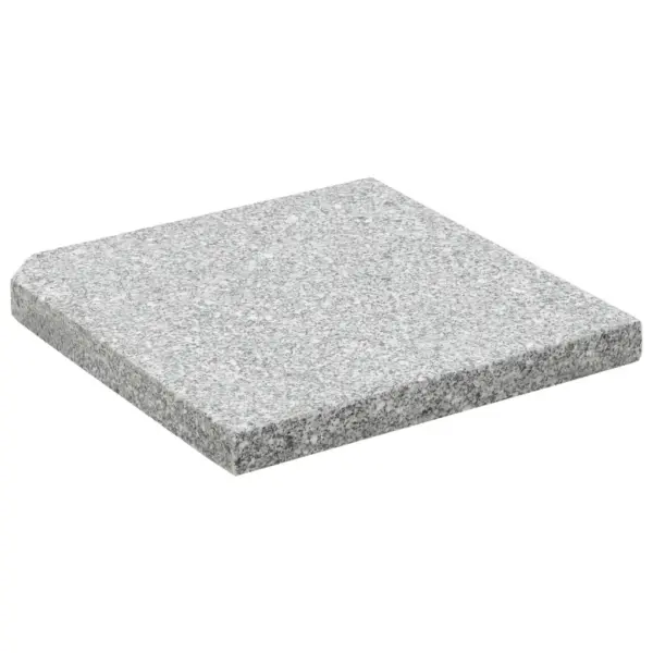 Päevavarju raskusplaadid, hall graniit, 4 tk, 47 x 47 x 4,5 cm, 100 kg – 4