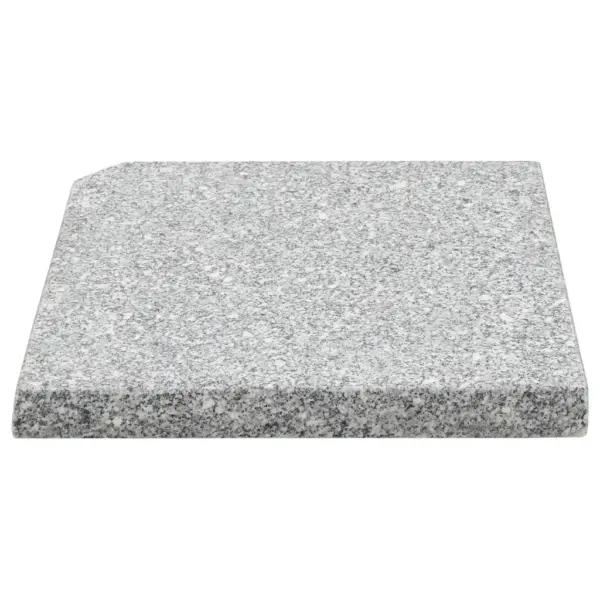 Päevavarju raskusplaadid, hall graniit, 4 tk, 47 x 47 x 4,5 cm, 100 kg – 5