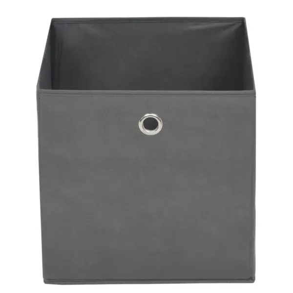 Hallid mittekootud kangast kokkupandavad hoiukastid, 4 tk, 32 x 32 x 32 cm – 3