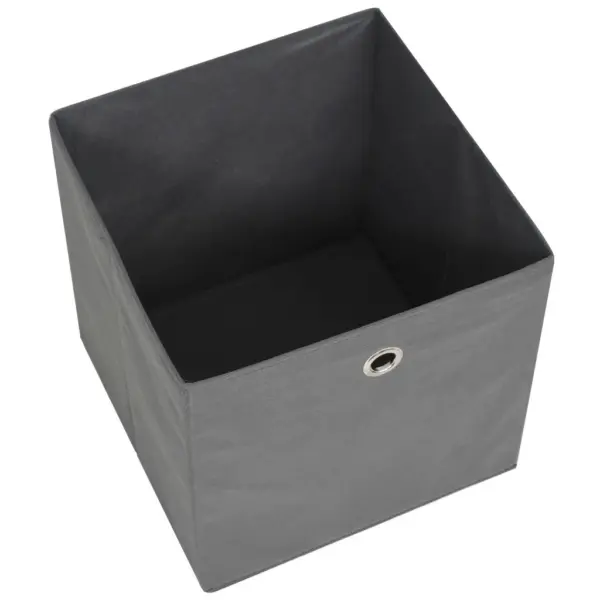 Hallid mittekootud kangast kokkupandavad hoiukastid, 4 tk, 32 x 32 x 32 cm – 4