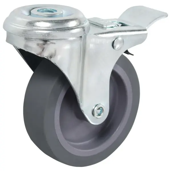Pöörlevad mööblirattad poldiaukudega, hall, 75 mm, 8 tk – 4