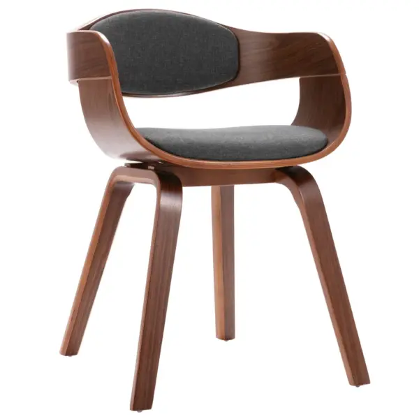 Hallid polsterdatud söögitoolid painutatud puidust raamiga, 6 tk, 49 x 51,5 x 71,5 cm – 3