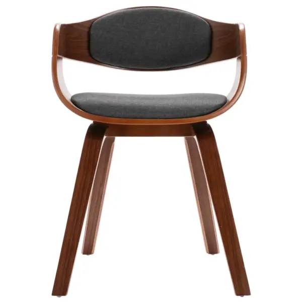 Hallid polsterdatud söögitoolid painutatud puidust raamiga, 6 tk, 49 x 51,5 x 71,5 cm – 4