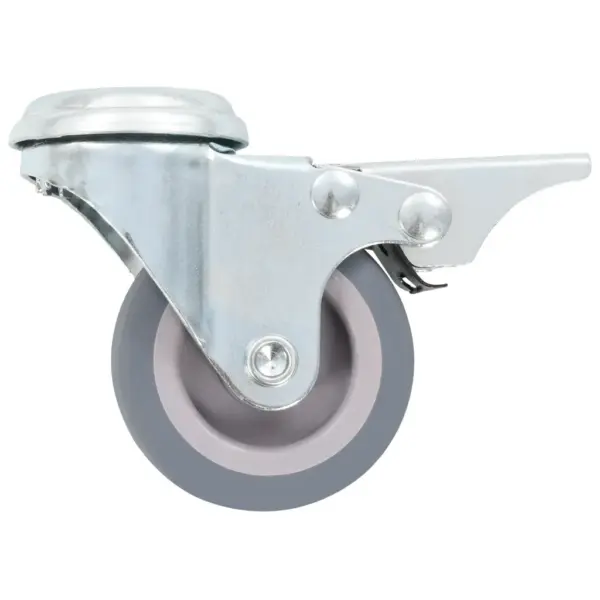 Pöörlevad mööblirattad piduritega, 12 tk, hall, 50 mm, M10 – 5
