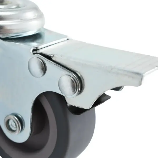 Pöörlevad mööblirattad piduritega, 12 tk, hall, 50 mm, M10 – 9