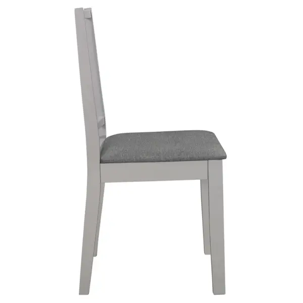 Hallid söögitoolid istmepatjadega, 6 tk, toekast puidust – 4
