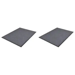 Hallid uksematid polüestrist PVC-tagusega, 2 tk, 90 x 60 cm