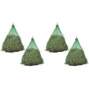 Ümmargused heinavõrgud hobustele, 4 tk, roheline, 0,75 x 0,5 m