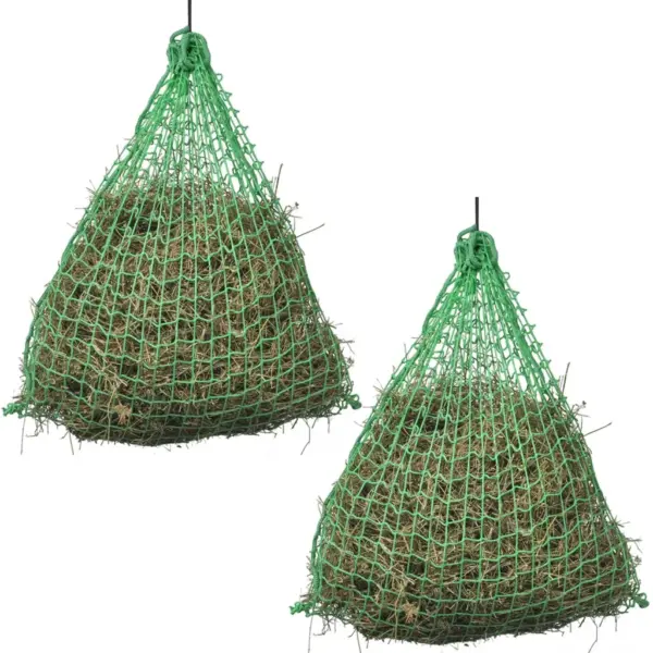 Ümmargused heinavõrgud hobustele, 4 tk, roheline, 0,75 x 0,5 m – 2