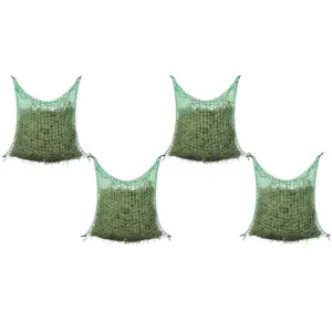 Kandilised heinavõrgud hobustele, 4 tk, roheline, 0,9 x 1,5 m, 45 x 45 mm