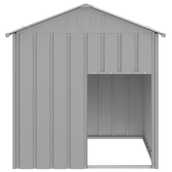 Helehall tsingitud terasest koerakuut katusega, 117 x 103 x 123 cm – 3
