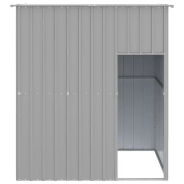 Helehall tsingitud terasest koerakuut katusega, 165 x 153 x 181 cm – 3