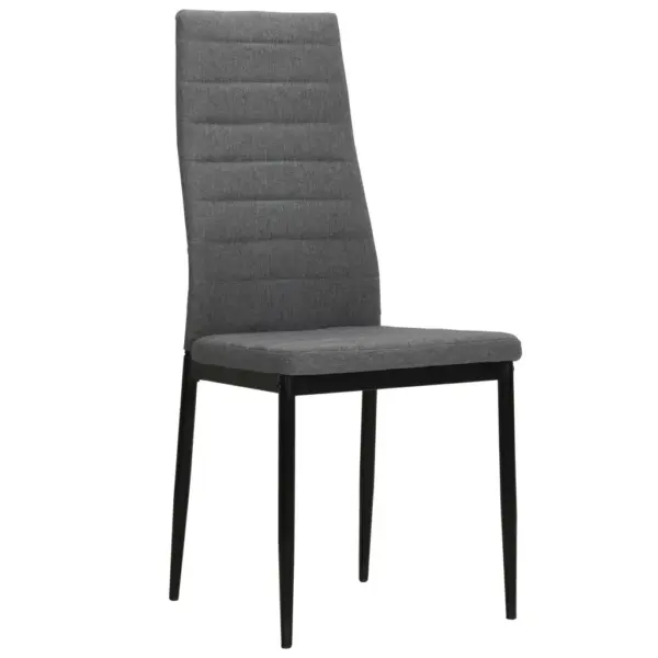 Helehallid kangast söögitoolid metallraamiga, 6 tk, 43 x 44 x 96 cm – 2