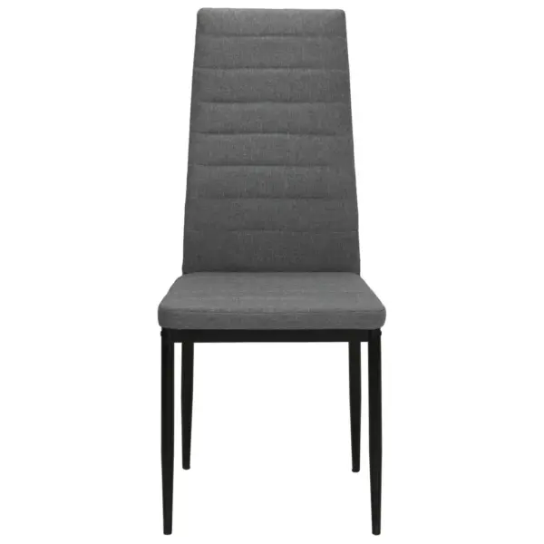 Helehallid kangast söögitoolid metallraamiga, 6 tk, 43 x 44 x 96 cm – 3