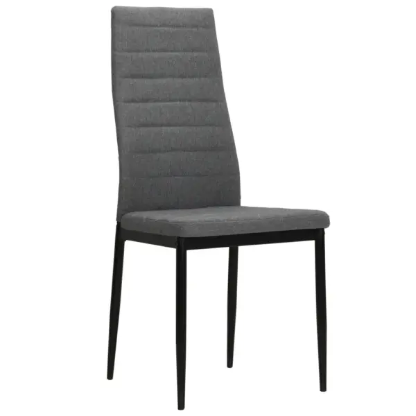 Helehallid kangast söögitoolid metallraamiga, 2 tk, 43 x 44 x 96 cm – 2