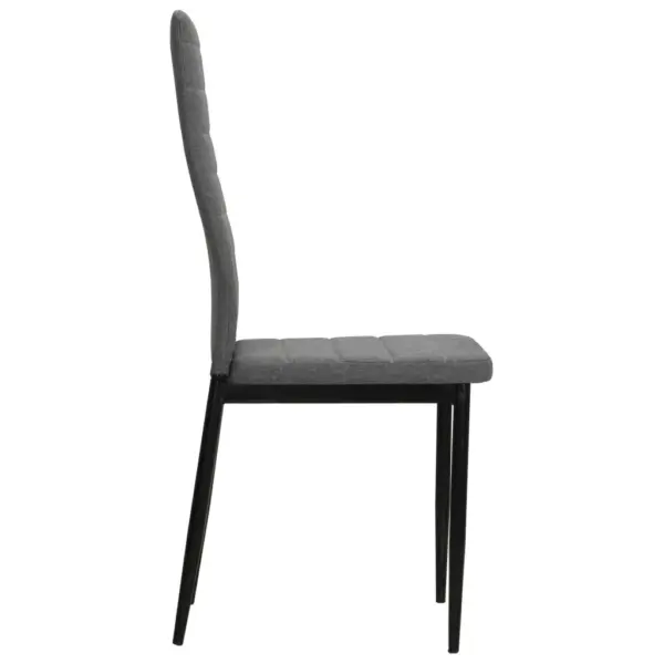 Helehallid kangast söögitoolid metallraamiga, 2 tk, 43 x 44 x 96 cm – 4