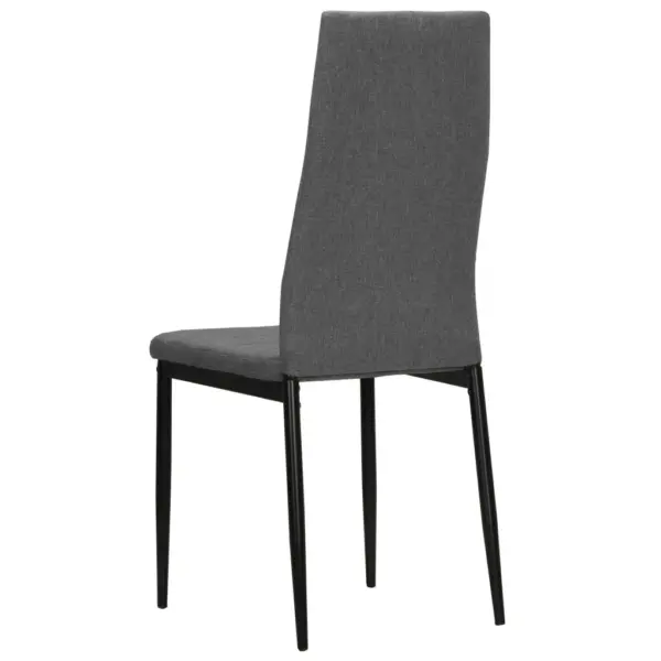 Helehallid kangast söögitoolid metallraamiga, 2 tk, 43 x 44 x 96 cm – 5