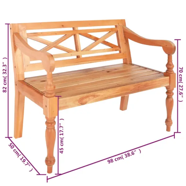 Helepruun kahekohaline bataavia pink, mahagonipuit, 98 cm – 6