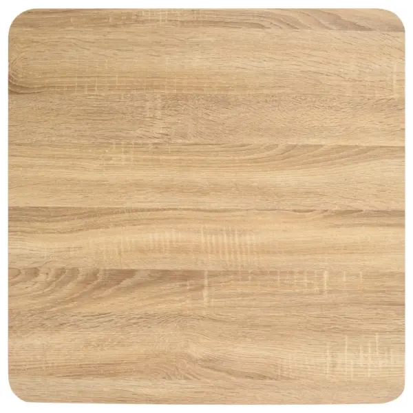 Helepruun ruudukujuline bistroolaud kahele, MDF lauaplaat ja must terasjalg, 60 x 60 x 75 cm - 4