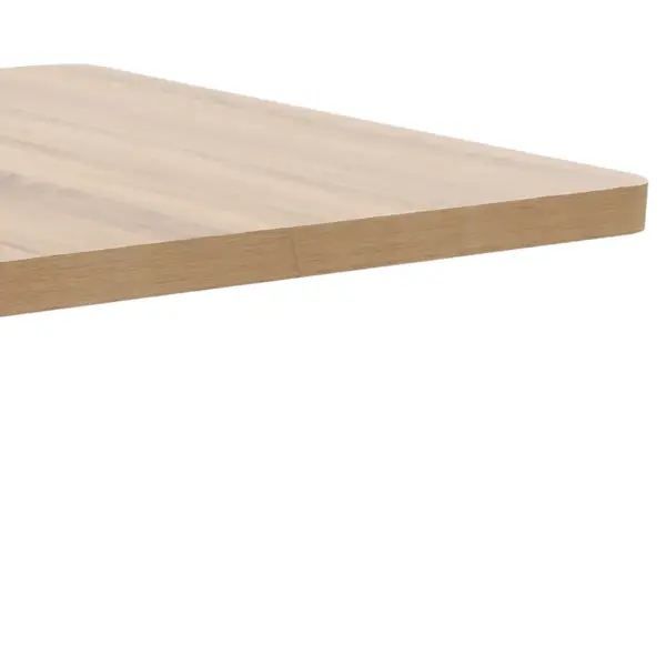 Helepruun bistroolaud kahele, MDF ja teras, 80 x 80 x 75 cm - 4