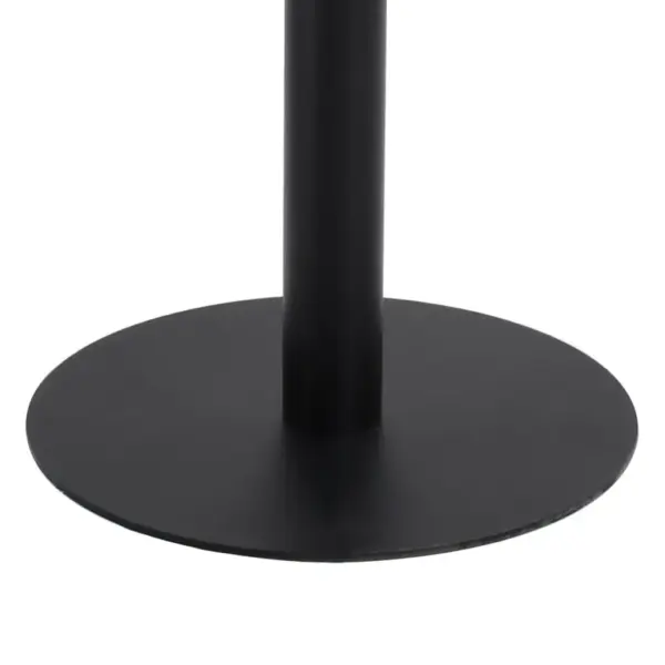 Helepruun bistroolaud kahele, MDF ja teras, 80 x 80 x 75 cm - 5