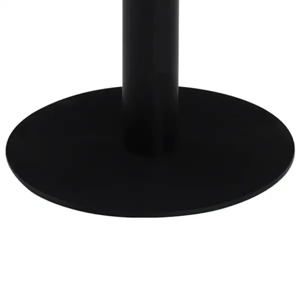 Helepruuni MDF lauaplaadiga bistroolaud musta terasjalaga, diameeter 60 cm, kõrgus 75 cm - 3