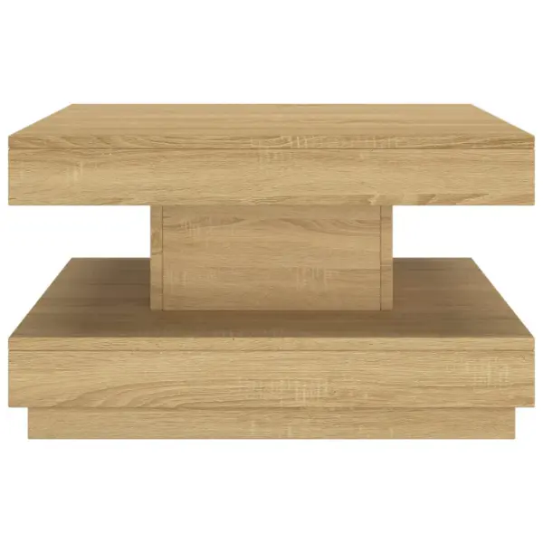 Helepruun modernne kohvilaud, spoonitud MDF, 60 x 60 x 35 cm - 3