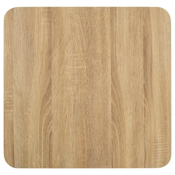 Helepruun-valge bistroolaud MDF lauaplaadiga, 50 x 50 x 75 cm – 4
