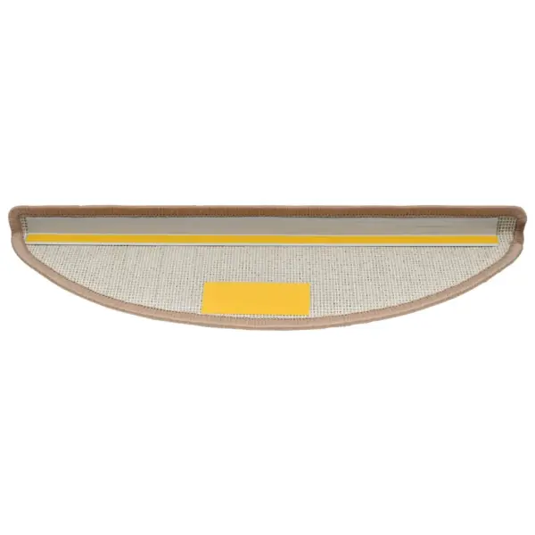 Helepruunid poolringikujulised trepimatid kahepoolse teibiga, 15 tk, 56 x 17 cm – 5