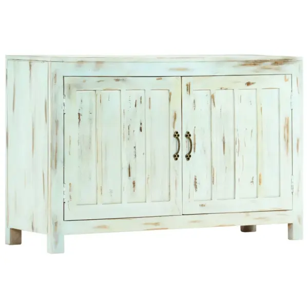 Helesinine mangopuidust puhvetkapp kahe uksega, 110 x 35 x 70 cm – 11