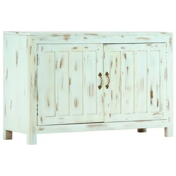 Helesinine mangopuidust puhvetkapp kahe uksega, 110 x 35 x 70 cm – 12