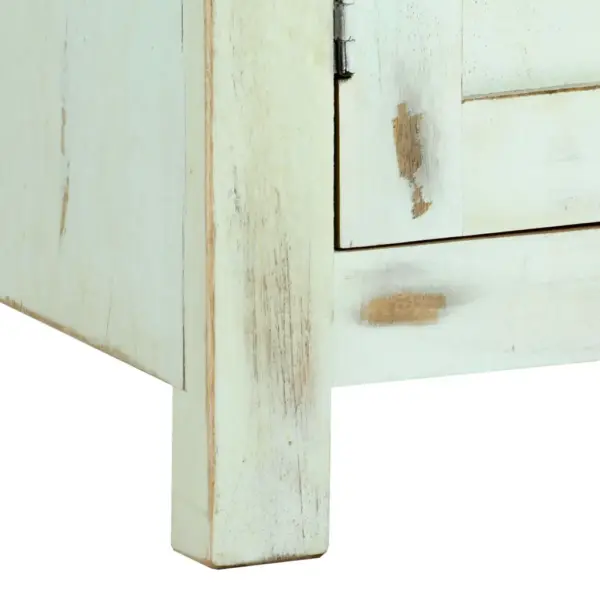 Helesinine mangopuidust puhvetkapp kahe uksega, 110 x 35 x 70 cm – 7