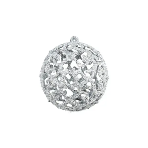 100-osaline hõbedane jõulukuulide komplekt, plast, 3/4/6 cm – 3