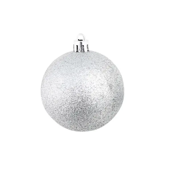 100-osaline hõbedane jõulukuulide komplekt, plast, 3/4/6 cm – 5