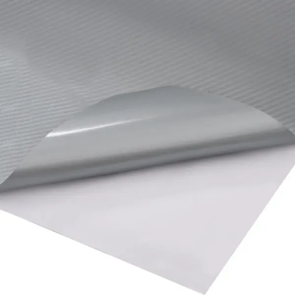 Iseliimuv 4D süsinikkiu välimusega autokile, hõbedane, 2 tk, 100 x 150 cm – 5