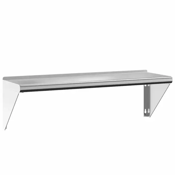 Seinariiul harjatud roostevabast terasest, hõbedane, 100 x 30 x 31 cm, kandevõime 50 kg – 2