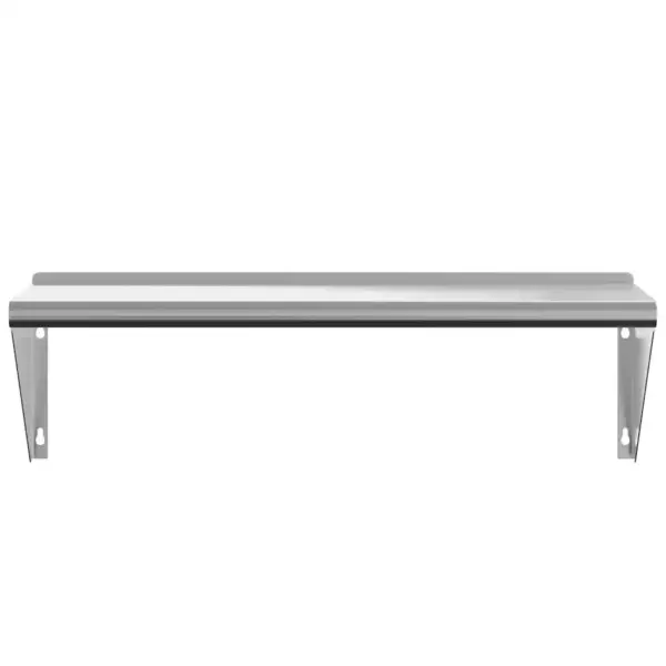 Seinariiul harjatud roostevabast terasest, hõbedane, 100 x 30 x 31 cm, kandevõime 50 kg – 5