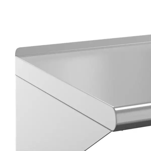 Seinariiul harjatud roostevabast terasest, hõbedane, 100 x 30 x 31 cm, kandevõime 50 kg – 9