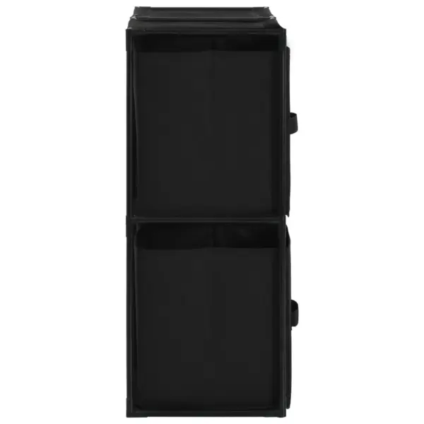 Hoiukapp 4 kangast korviga, must, terasraam, 63 x 30 x 71 cm – 5