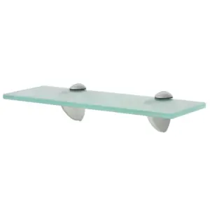 Hõljuv seinariiul karastatud turvaklaasist, läbipaistev, 30 x 10 cm, 8 mm, kandevõime 10 kg