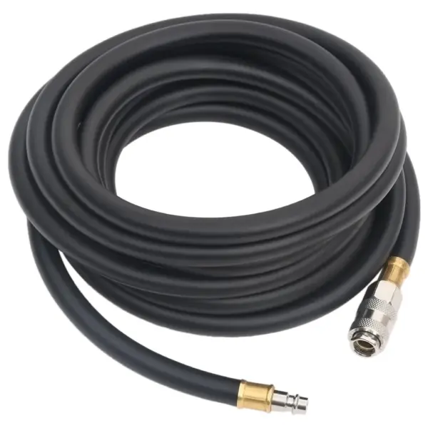 Hübriid õhukompressori voolik kiirühendusega, must, 2 m – 3