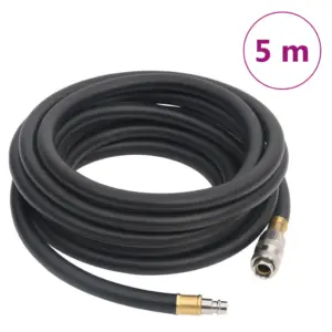 Hübriid õhuvoolik kompressorile, must, 5 m, kumm ja PVC, siseläbimõõt 9,5 mm