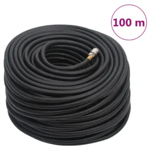 Hübriid õhuvoolik õhukompressorile, must, 100 m, kumm ja PVC, 9,5 mm