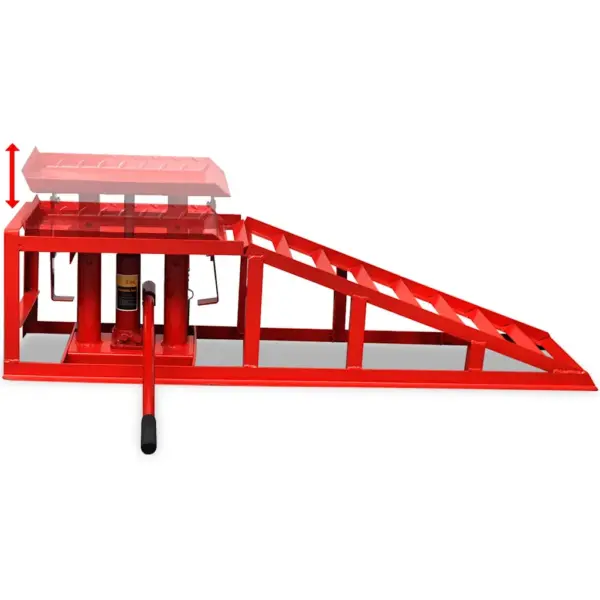 Hüdraulilised autoremondi rambid, 2 tk, 2 t, punane teras, 115 x 32 x 31 cm – 4