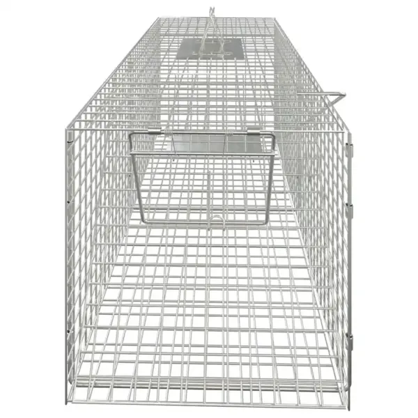 Humaanne eluspüügi loomalõks väikeloomadele, tsingitud raud, 64,5 x 25 x 26,5 cm – 3