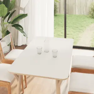 Mattvalge isekleepuv mööblikleebis PVC-st, 90 x 500 cm, plastkaabitsaga