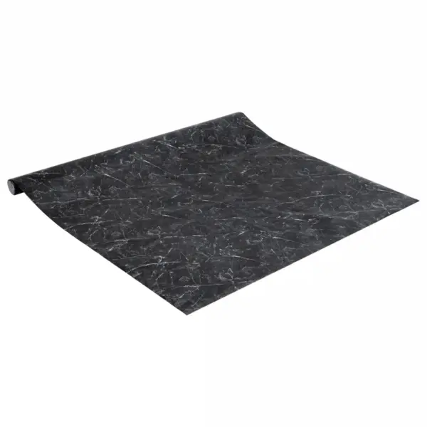 Isekleepuv mööblikile musta marmorimustriga, PVC, 90 x 500 cm – 4
