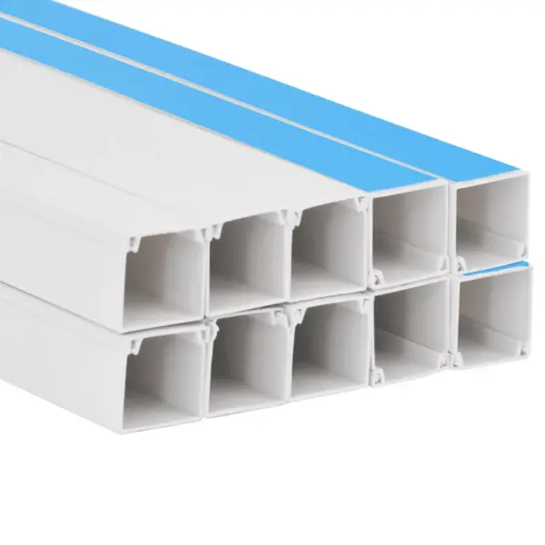 Valge iseliimuv kaablikanal 33 x 33 mm, PVC, 10 x 1 m komplekt – 5