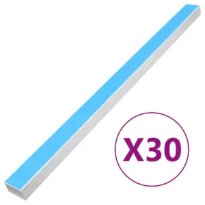 Iseliimuv kaablikanal kaablite peitmiseks, 60 x 60 mm, valge PVC, 30 x 1 m